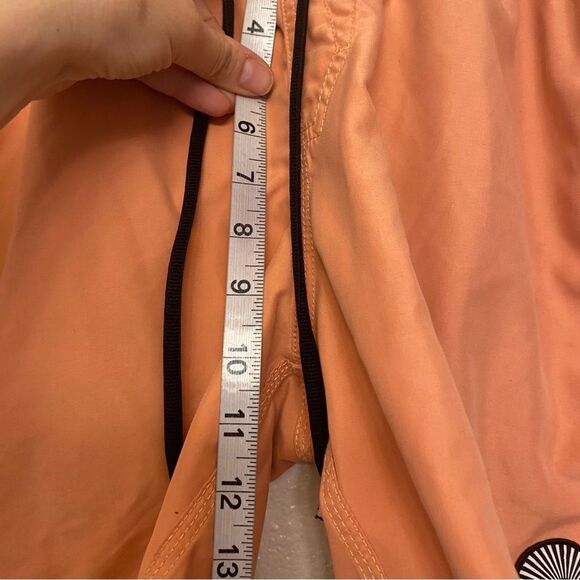 VOLCOM mens center trunks turbo orange Board shorts Surf Swimsuit trunks 6” S - Picture 11 of 11